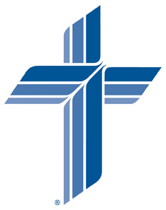 LCMS Logo: three blue crosses stacked